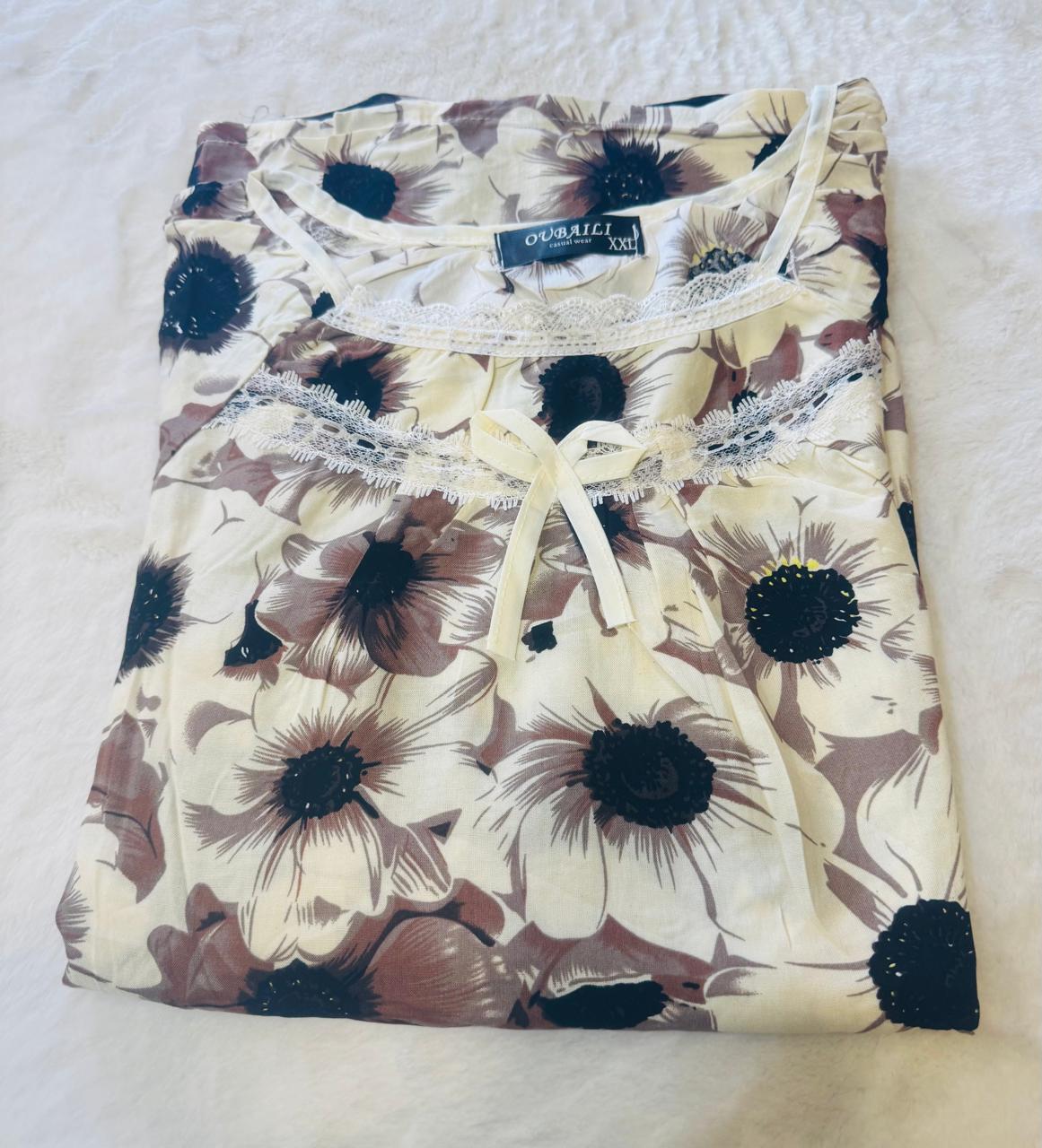 Floral Printed Nighty