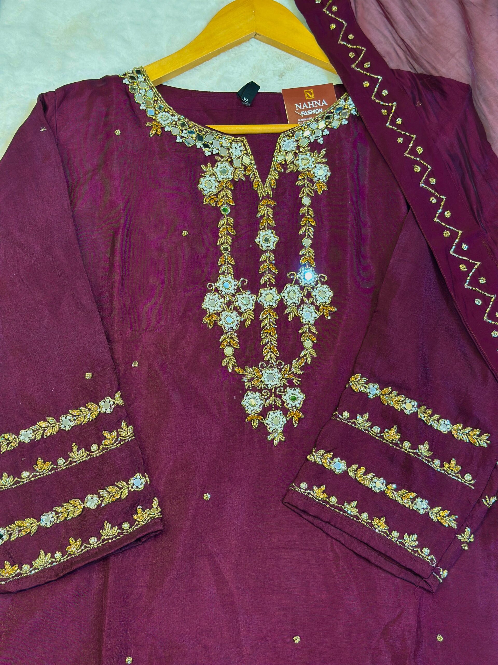 Handworked readymade salwar suit