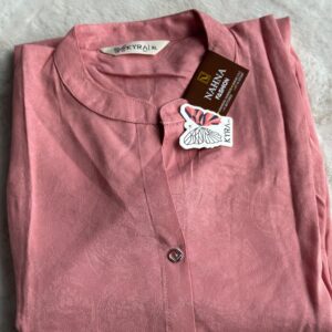 Women Patterned Kurthi with buttons