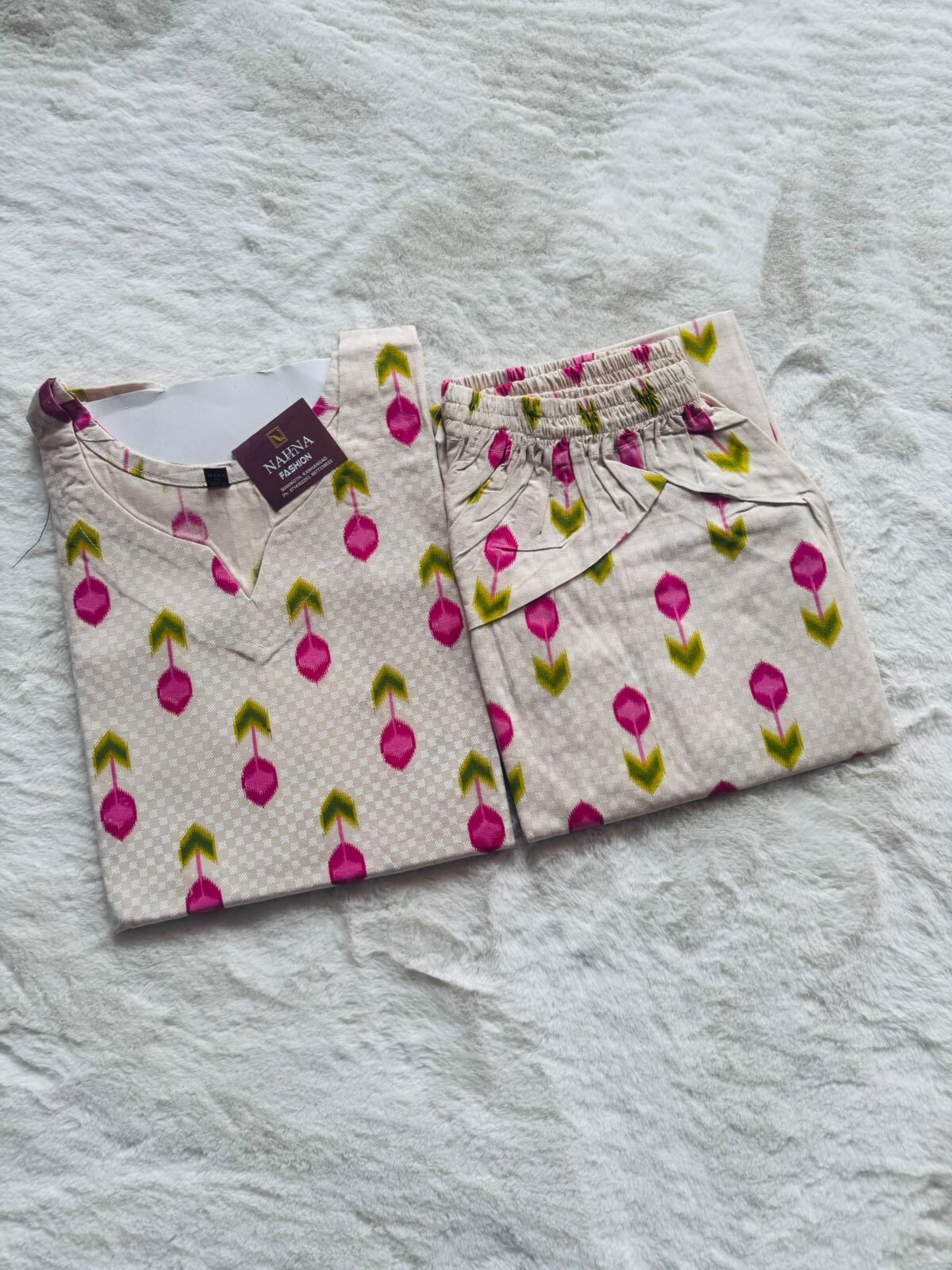 Stylish Cotton cord set - Image 3