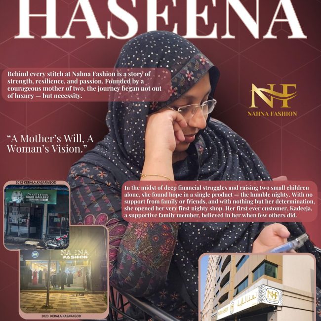 Best boutique in Kanhangad – Nahna Fashion founder Haseena